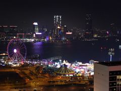 01A Honk Kong Observation ferris Wheel with Victoria Harbour and the Kowloon skyscrapers from Sevva rooftop bar Hong Kong